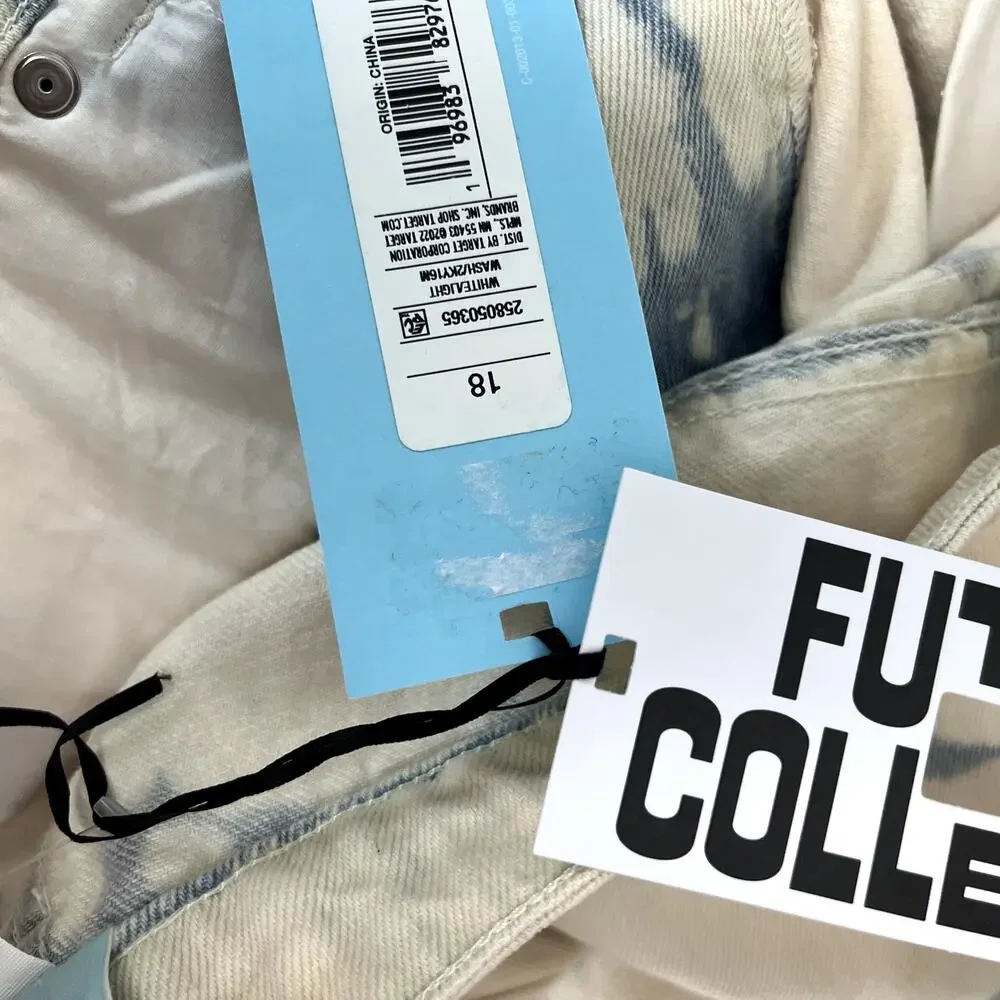 Future collective denim skirt light wash Size 18